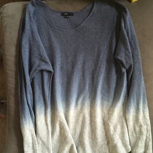 FATE Size Large Ombré grey-blue sweater